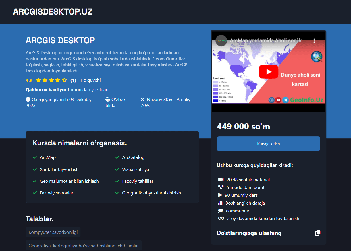 ArcGis Desktop screenshot