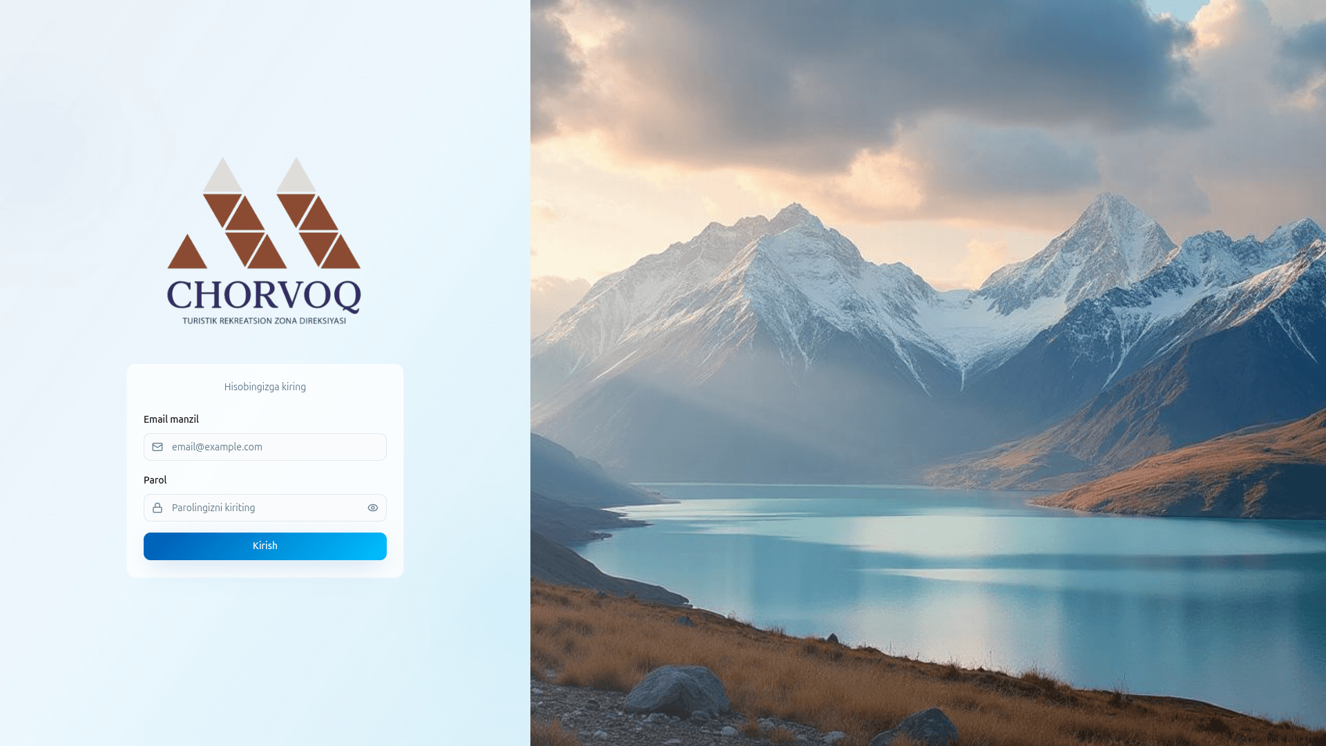 Chorvoq Tourism Zone - Government Geoportal project screenshot