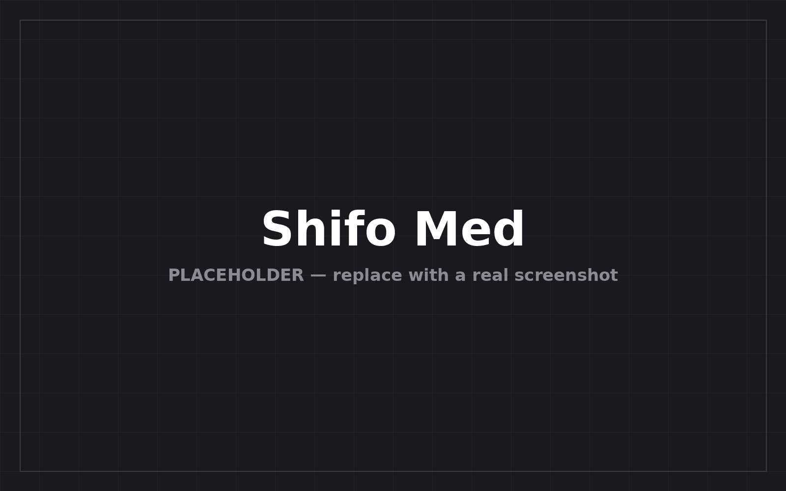 Shifo Med - Clinic Management System screenshot