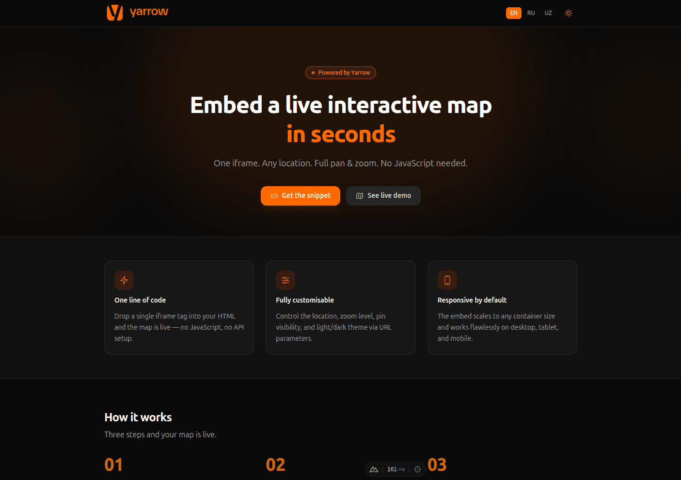 Yarrow Interactive Map Embed screenshot