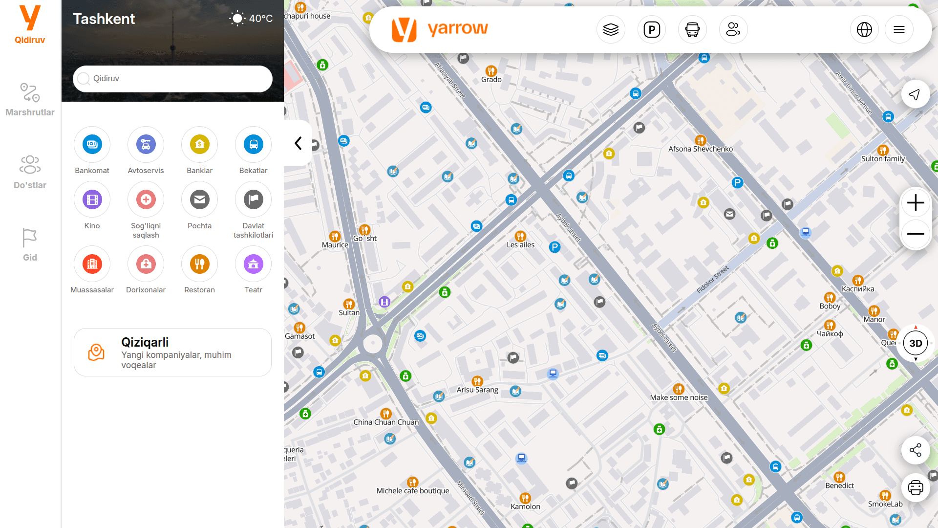 Yarrow Map Web screenshot